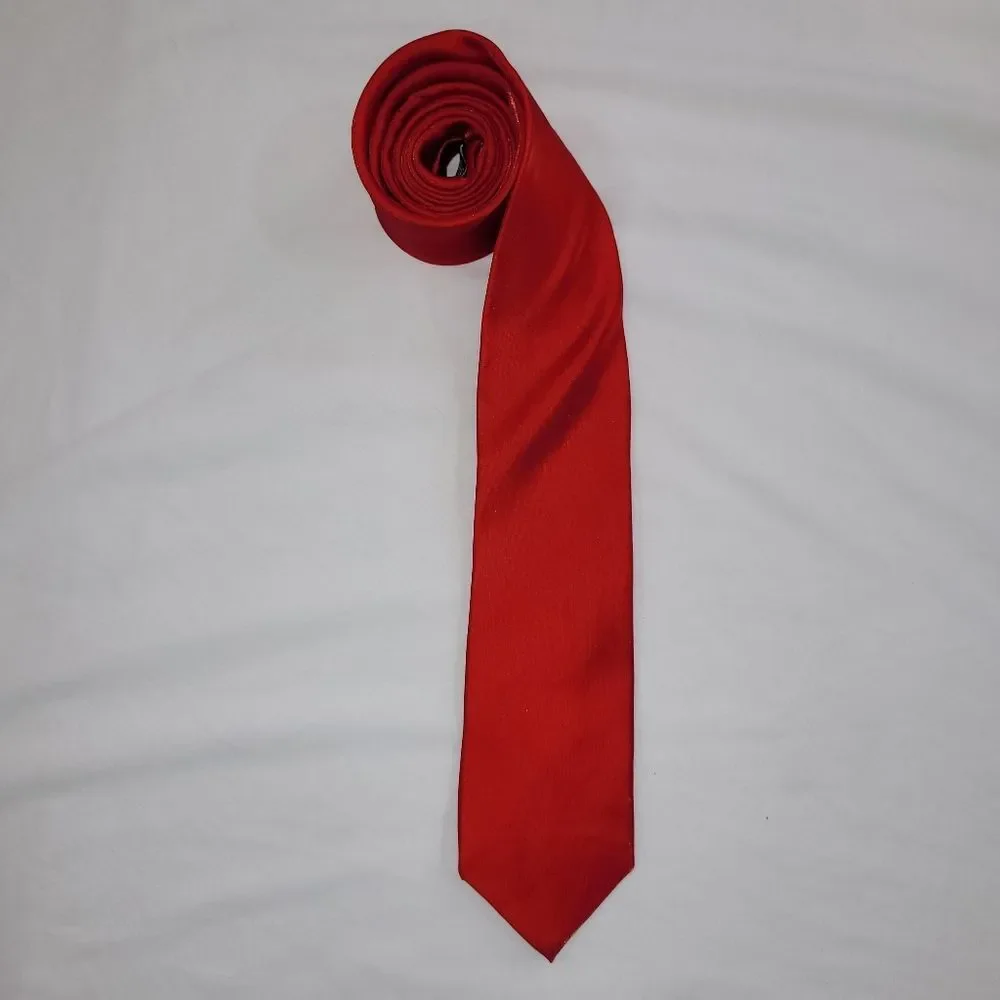 JF J.Ferrar Classic Red Silk Men's Tie